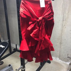 Red skirt -Intermix Exclusive